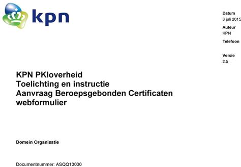 eherkenning kpn|PKIoverheid persoonlijke certificaten en eHerkenning